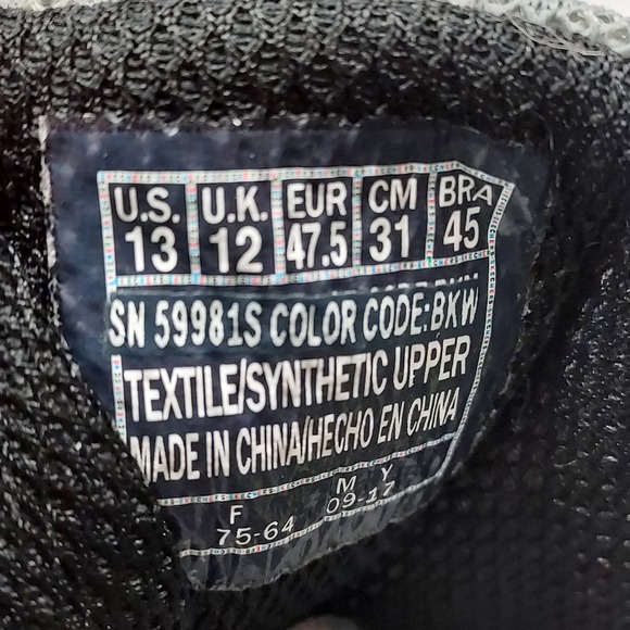 Skechers Mens | Black | Fluency Memory Foam Athletic Shoes Size 13 - Picture 9 of 11